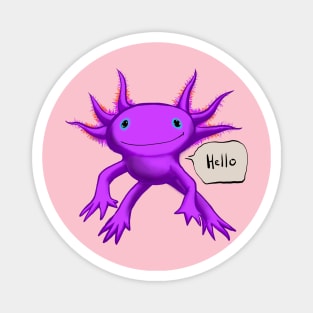 Happy Axolotl Magnet